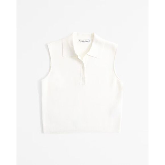 Abercrombie & Fitch LuxeLoft Sleeveless Notch-Neck Top Size L - Picture 1 of 8